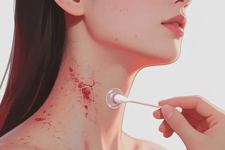 女人脖子上容易起濕疹能夠徹底治愈嗎(圖1)