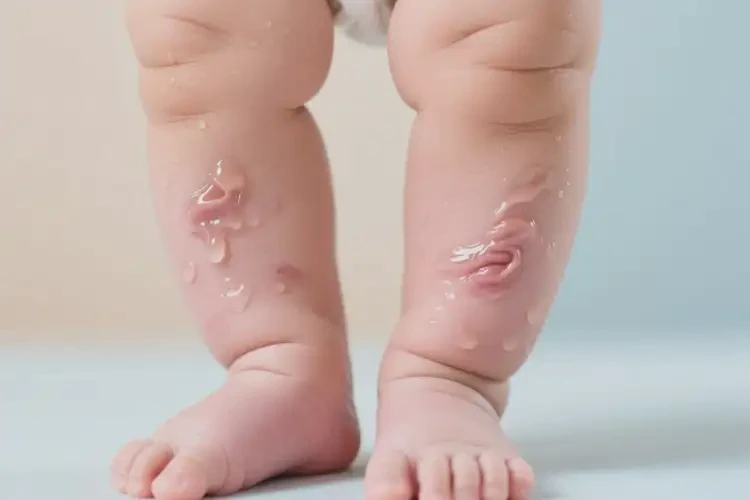 寶寶小腿上經(jīng)常起濕疹可不可以根治(圖1)