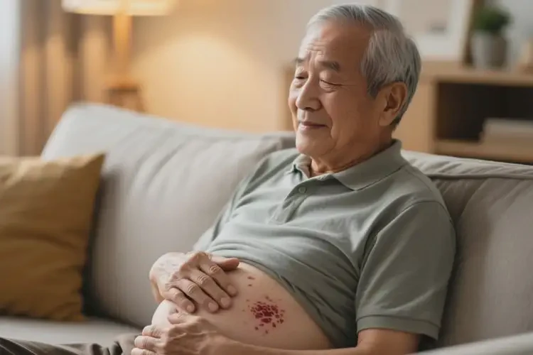 老年人肚子上出現(xiàn)濕疹能夠徹底治愈嗎(圖3)