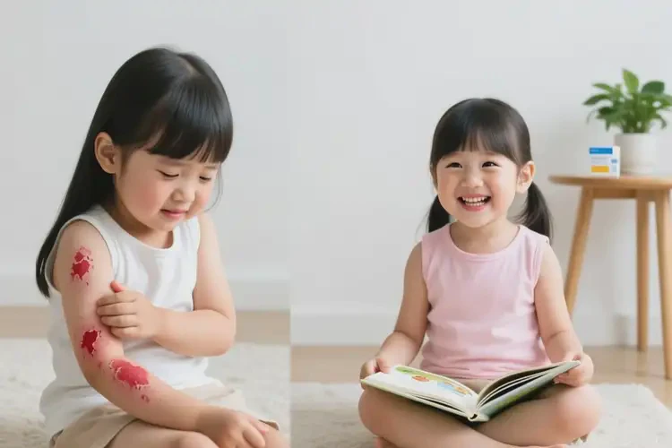 孩子全身長濕疹可以徹底自愈嗎(圖4)