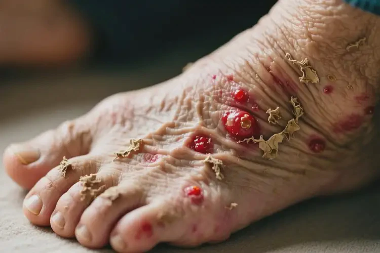 老年人腳上經(jīng)常長濕疹能靠自己自愈嗎(圖3)