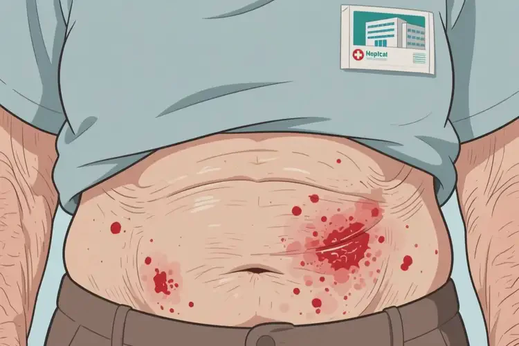 老年人肚子上容易长湿疹不管它会自己痊愈吗(图4)