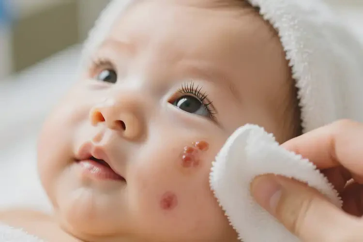 寶寶臉上長濕疹可不可以根治(圖1)