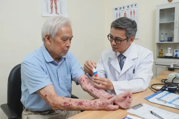 老年人手臂上偶爾起濕疹可不可以根治(圖3)