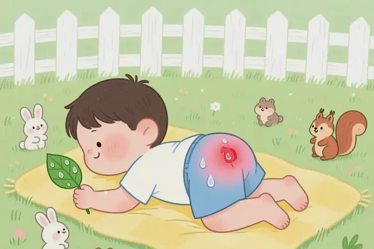 少兒屁股上出現(xiàn)濕疹不管它會(huì)自己痊愈嗎(圖2)