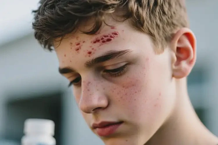 男生脸上偶尔起湿疹可不可以根治(图2)