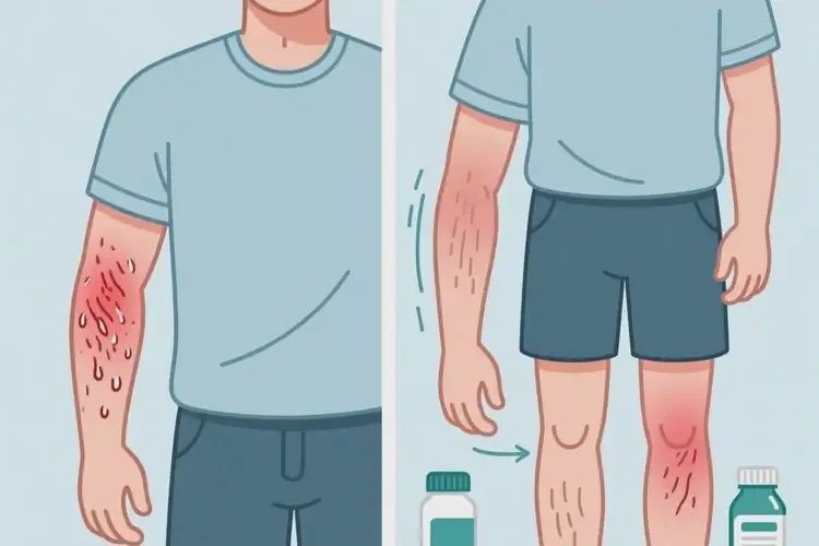 男性四肢出現(xiàn)濕疹可不可以根治(圖4)