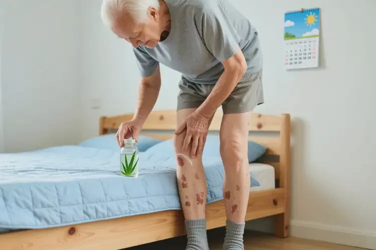 高齡老人小腿經(jīng)常起濕疹能不能根治(圖1)