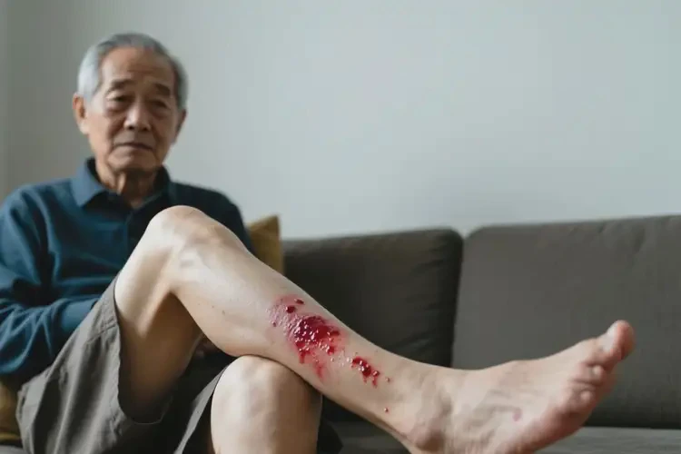 老人小腿有濕疹不管它會自己痊愈嗎(圖4)