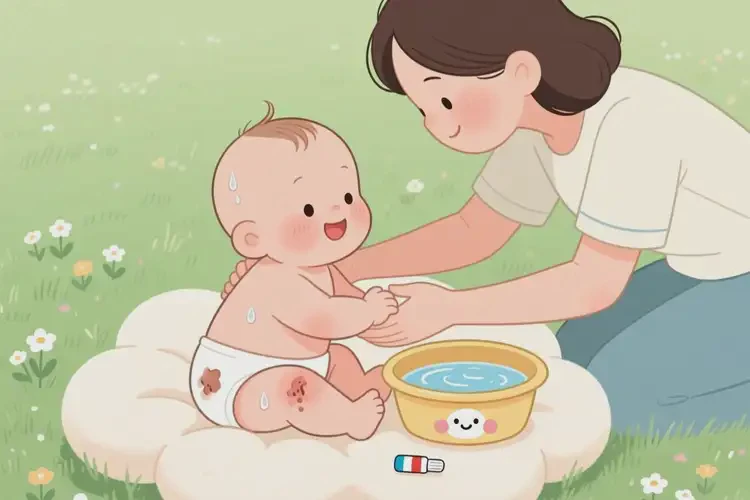 嬰兒屁股上容易長(zhǎng)濕疹可不可以根治(圖1)