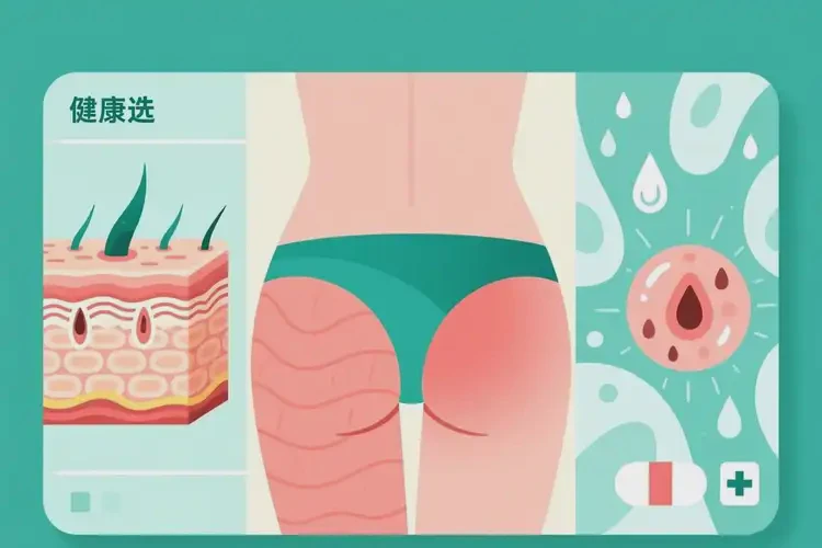 男人屁股經(jīng)常起濕疹能不能根治(圖1)