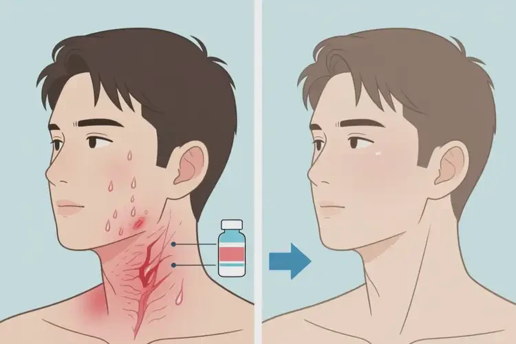 男生脖子起濕疹可不可以根治(圖4)