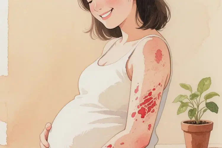 產(chǎn)婦手臂出現(xiàn)濕疹可不可以根治(圖1)