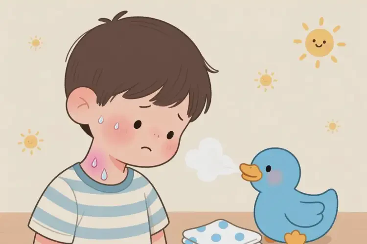 少儿脖子上经常长湿疹能靠自己自愈吗(图1)