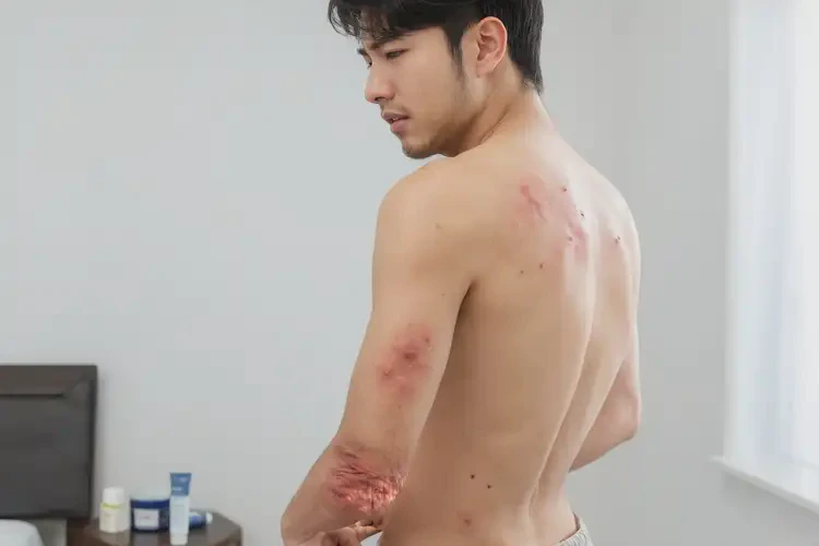 男生屁股上起濕疹能夠徹底治愈嗎(圖4)