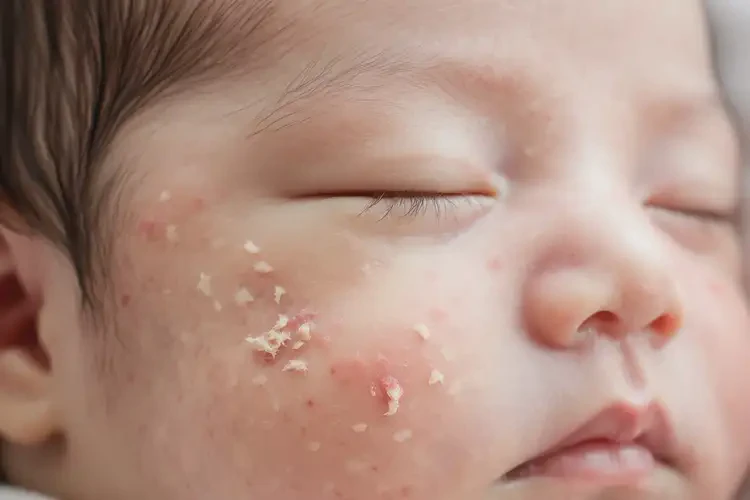 新生兒臉上起濕疹可不可以根治(圖4)
