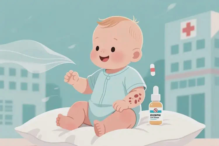 嬰兒身上有濕疹可不可以根治(圖1)