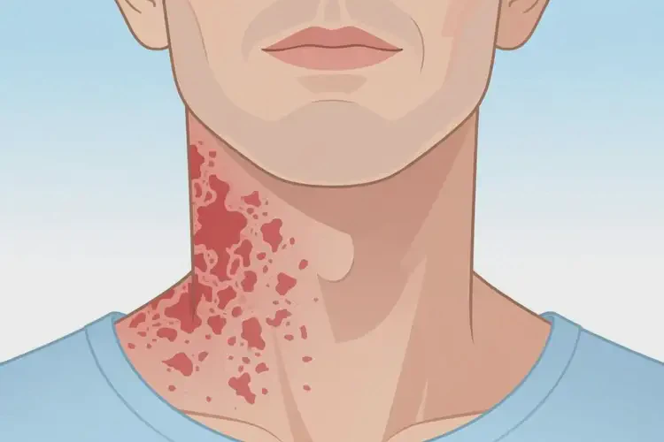 男人脖子經常長濕疹能不能根治(圖2)