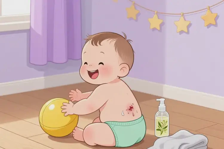 少儿屁股上偶尔长湿疹可不可以彻底自愈(图1)