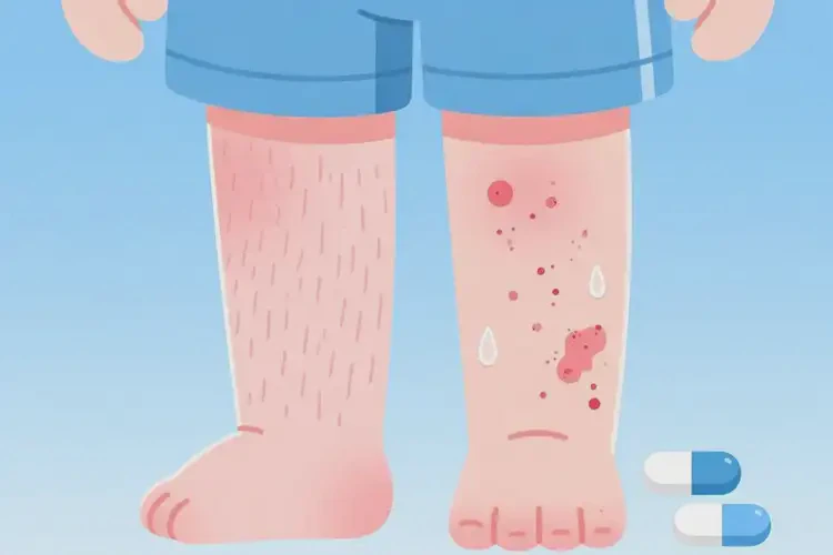 小兒小腿容易長(zhǎng)濕疹可不可以根治(圖4)