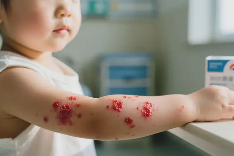 小孩手臂出現(xiàn)濕疹不管它會自己自愈嗎(圖4)