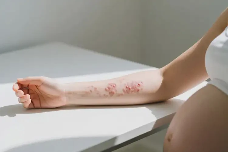 產(chǎn)婦手臂偶爾起濕疹可不可以根治(圖2)