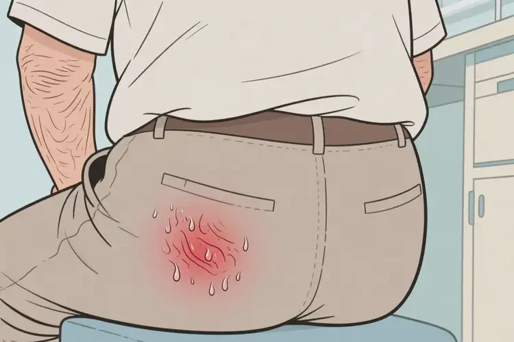 老人屁股上出濕疹可不可以根治(圖1)