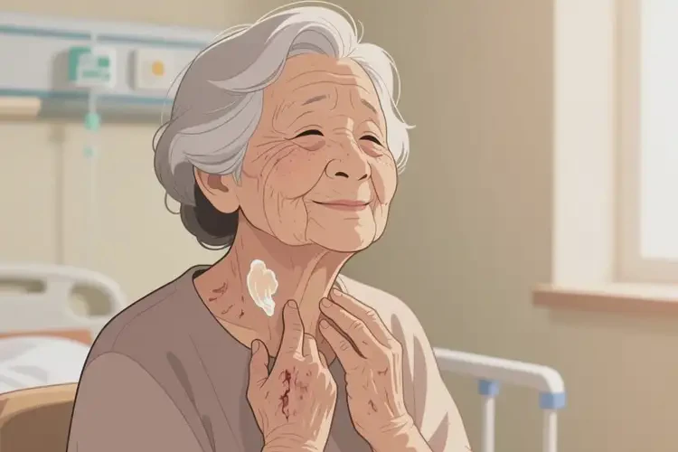 老年人脖子經(jīng)常長濕疹可不可以根治(圖4)