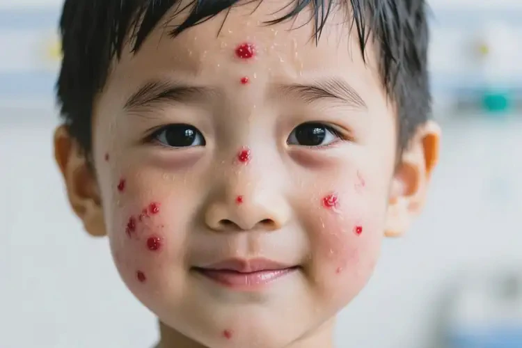 孩子臉上經(jīng)常起濕疹不管它會(huì)自己自愈嗎(圖2)
