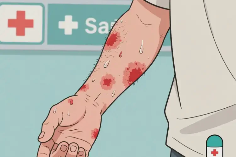 男人手臂偶爾長濕疹能不能根治(圖2)