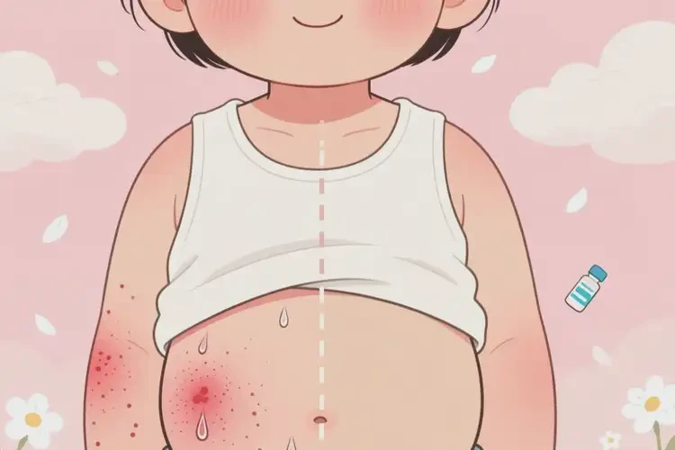 兒童肚子出濕疹可以徹底自愈嗎(圖4)