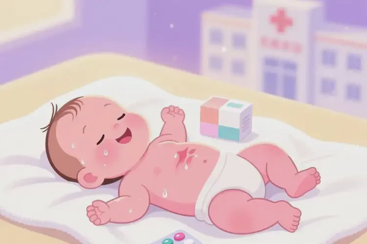 嬰兒臉上經(jīng)常長濕疹可不可以根治(圖1)