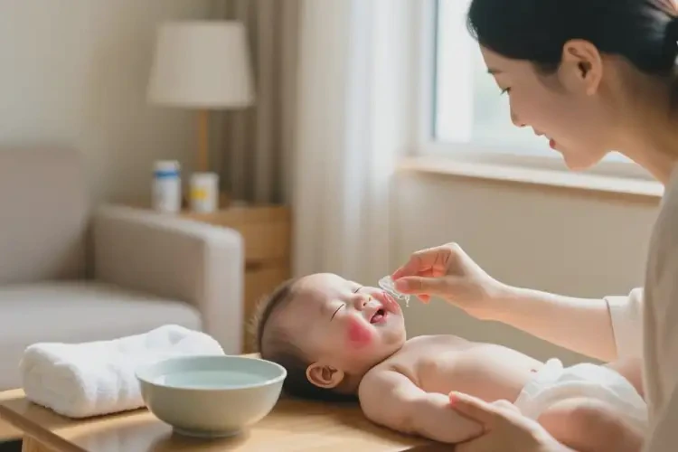 寶寶面部出現(xiàn)濕疹可不可以根治(圖3)