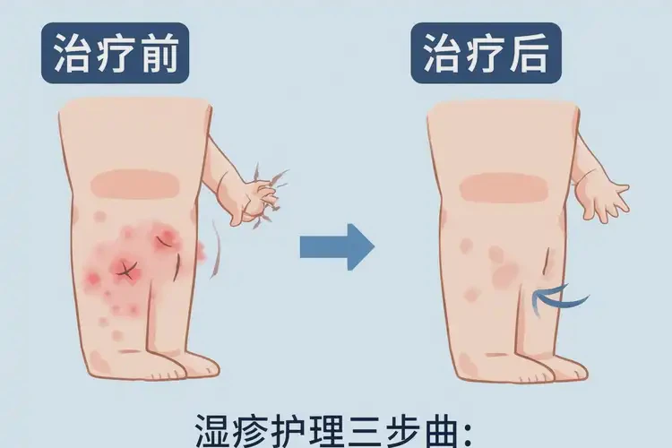 小兒大腿出現(xiàn)濕疹可不可以根治(圖4)