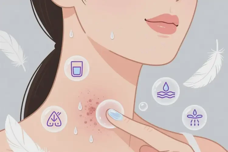 女生脖子上经常起湿疹可以彻底自愈吗(图2)