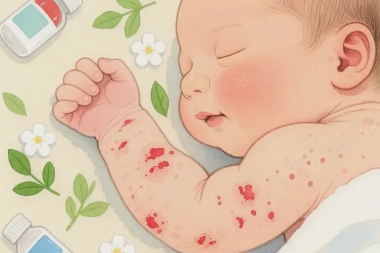 新生兒手臂有濕疹不管它會自己痊愈嗎(圖4)