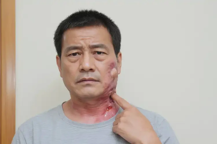 男生脖子上有濕疹可以徹底自愈嗎(圖2)