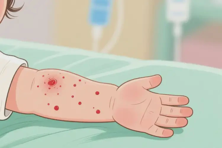 幼儿手臂上偶尔长湿疹不管它会自己自愈吗(图2)