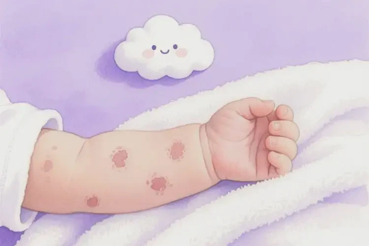 宝宝手臂偶尔起湿疹可不可以根治(图1)