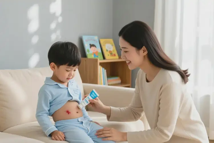 兒童肚子上容易起濕疹不管它會自己好嗎(圖4)