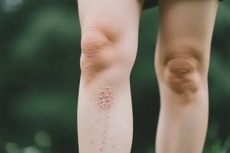 女人小腿上出現(xiàn)濕疹能不能根治(圖1)