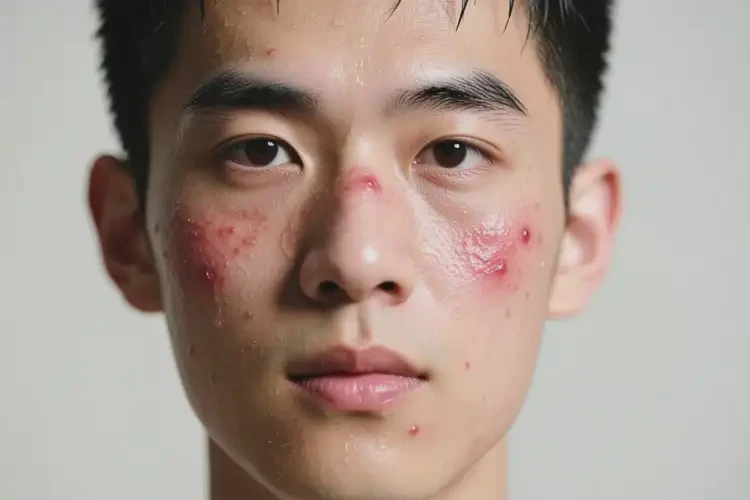 男生臉上偶爾長濕疹不管它會自己痊愈嗎(圖2)