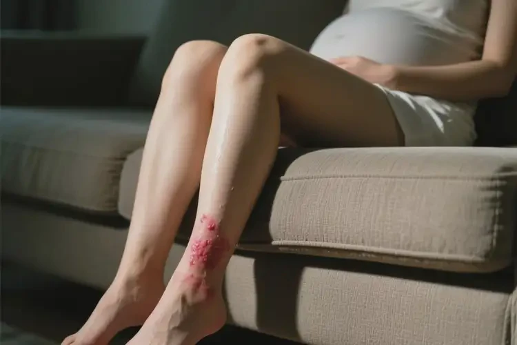 產(chǎn)婦小腿上偶爾起濕疹不管它會自己好嗎(圖3)