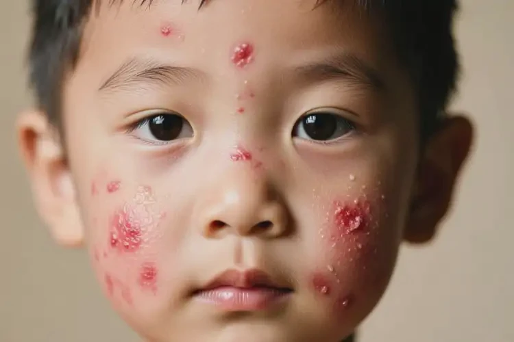 孩子臉上經(jīng)常起濕疹不管它會(huì)自己自愈嗎(圖3)