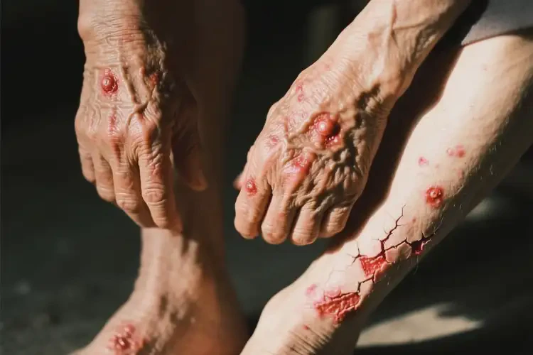 老人四肢偶爾起濕疹可不可以徹底自愈(圖1)