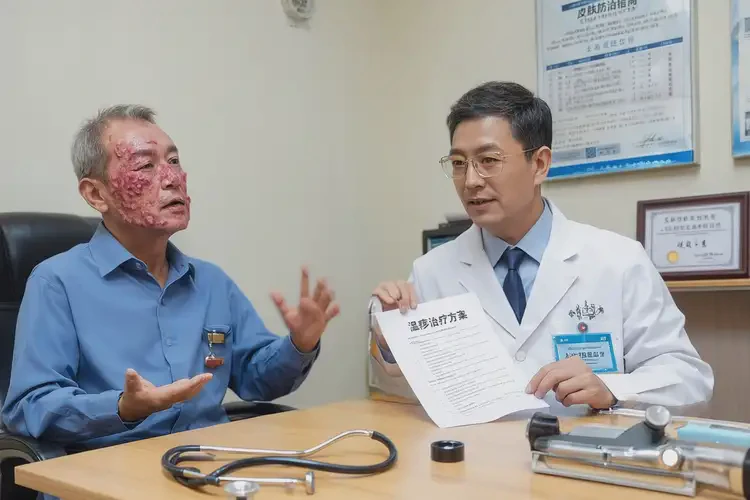 男性臉上長濕疹能靠自己自愈嗎(圖1)