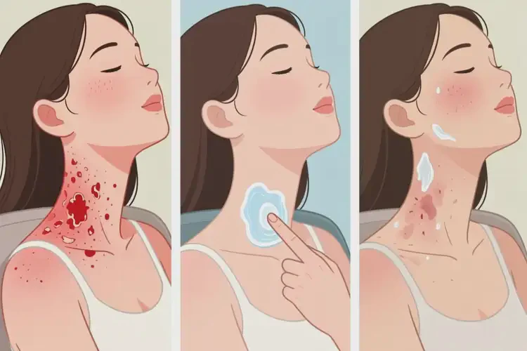 女生脖子上經(jīng)常長濕疹可不可以根治(圖2)