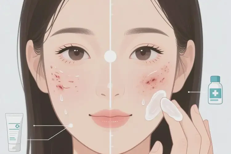 女生面部容易長(zhǎng)濕疹能夠徹底治愈嗎(圖4)