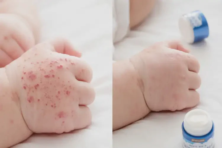 新生兒手上經(jīng)常起濕疹可不可以根治(圖2)