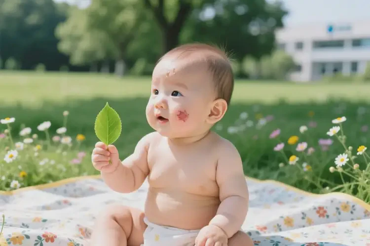 嬰兒臉上有濕疹能徹底自愈嗎(圖3)